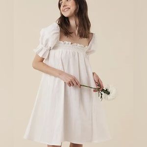 NEW Opia Byron Bay Inez Mini Dress, Ivory, M/L, Never Worn